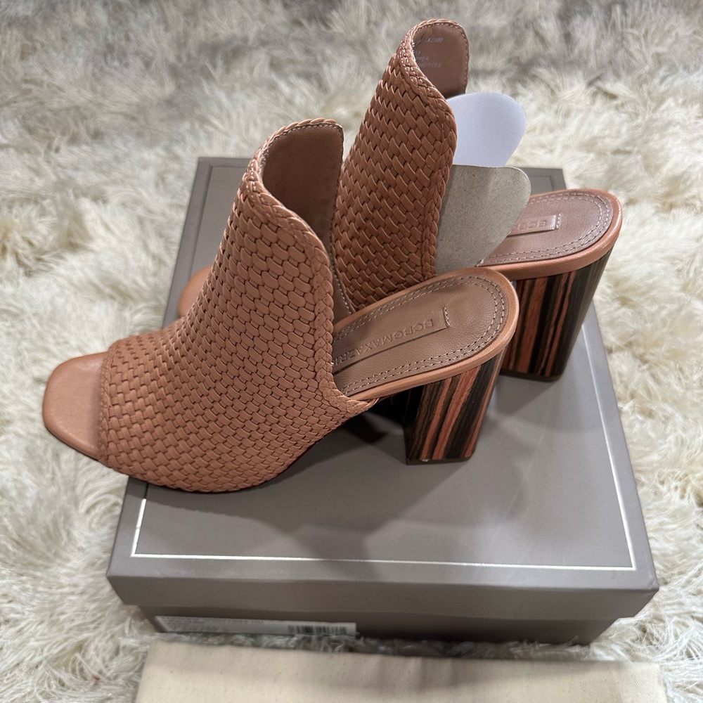 NWT Leather Woven Sandal